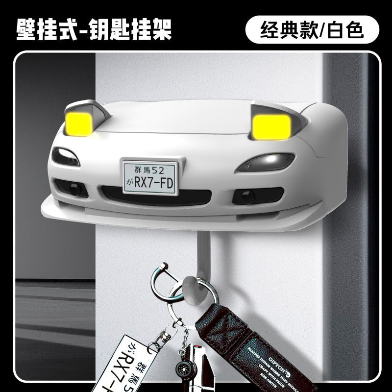 Car Headlight Key Holder – Novelty Wall-Mounted Key Organizer for Car Lovers