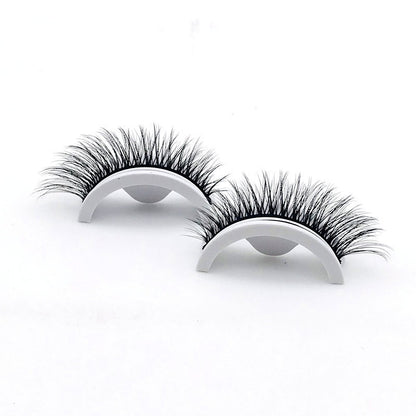 VelvetTouch™ Self-Adhesive Lashes | Glue-Free 3D Mink, Reusable & Instant Fit