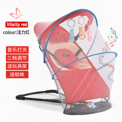 LullabyRest™ Ergonomic Baby Rocking Chair – Soothing Newborn Recliner & Swing up to 18kg