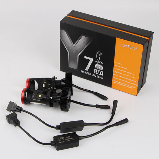 Y7 H4 LED Projector Headlights – 30,000LM Canbus Error-Free | LHD & RHD | 50,000Hr Lifespan
