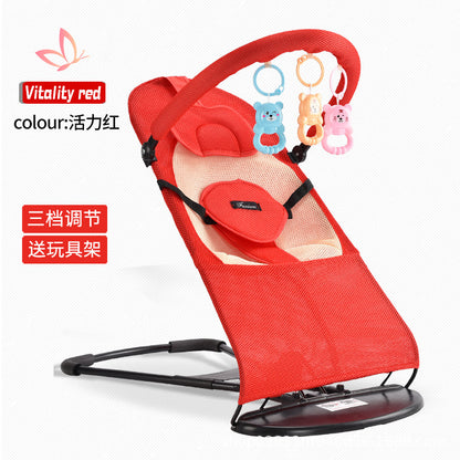 LullabyRest™ Ergonomic Baby Rocking Chair – Soothing Newborn Recliner & Swing up to 18kg