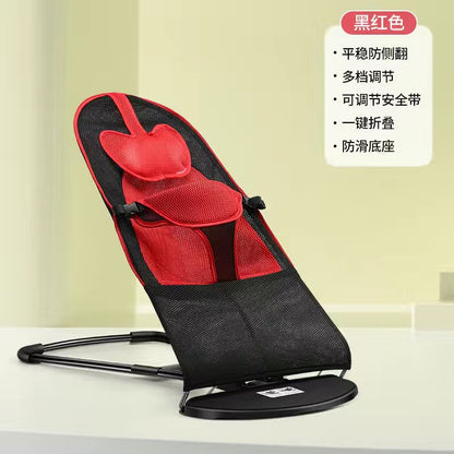 LullabyRest™ Ergonomic Baby Rocking Chair – Soothing Newborn Recliner & Swing up to 18kg