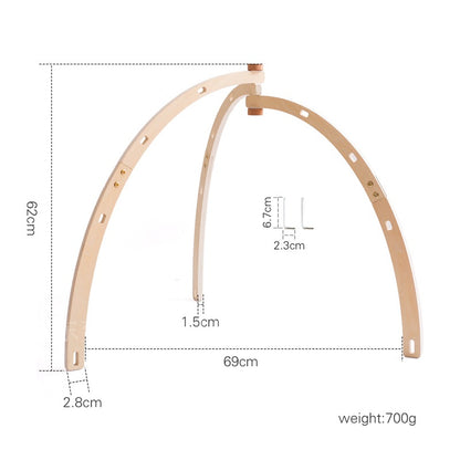 NovaGrowth™ Montessori Baby Activity Gym | Eco-Wooden Sensory Play Center