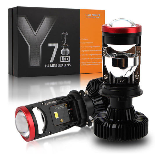 Y7 H4 LED Projector Headlights – 30,000LM Canbus Error-Free | LHD & RHD | 50,000Hr Lifespan