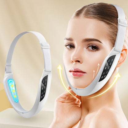 Double Chin Eraser & V-Face Lifter | EMS Facial Massage Belt with LED