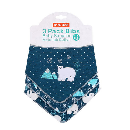 Organic Cotton Baby Bandana Bibs – Absorbent & Soft Drool Bibs (3-Piece Set)