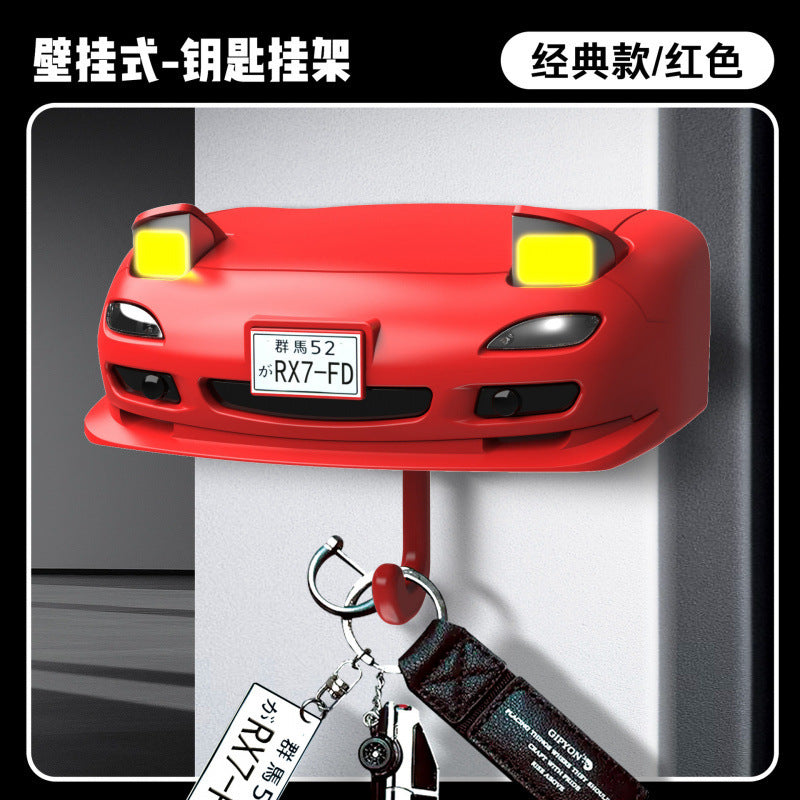 Car Headlight Key Holder – Novelty Wall-Mounted Key Organizer for Car Lovers