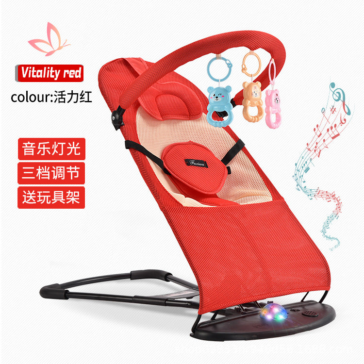 LullabyRest™ Ergonomic Baby Rocking Chair – Soothing Newborn Recliner & Swing up to 18kg