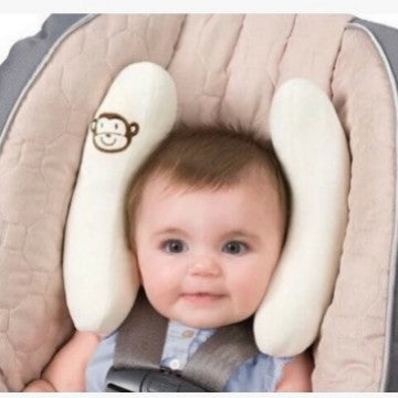 LullabyGuard™ Baby Head & Neck Support Pillow – Ergonomic Cushion for Car Seats & Strollers