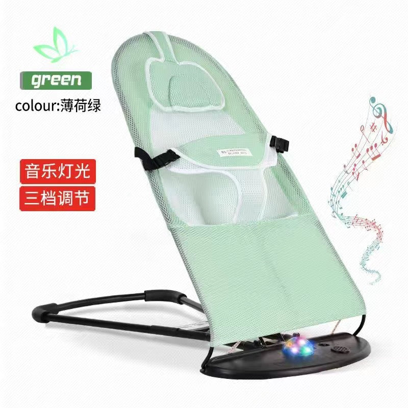 LullabyRest™ Ergonomic Baby Rocking Chair – Soothing Newborn Recliner & Swing up to 18kg