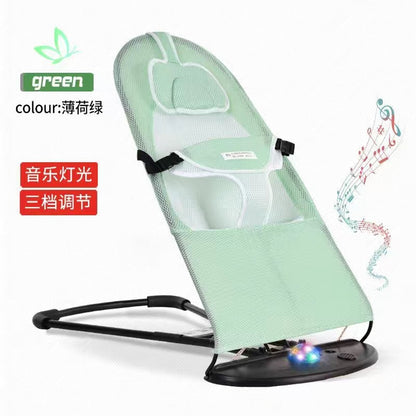 LullabyRest™ Ergonomic Baby Rocking Chair – Soothing Newborn Recliner & Swing up to 18kg