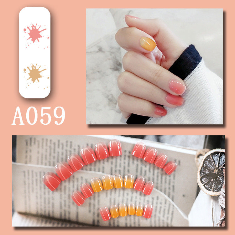 LuxeArt™ Press-On Nail Kit – Colorful Almond & Ballerina Shape False Nails for Women