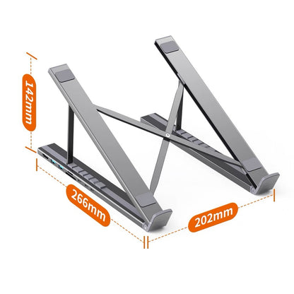 2-in-1 Aluminum Laptop Stand & 7-in-1 USB-C Hub | Ergonomic Cooling Base