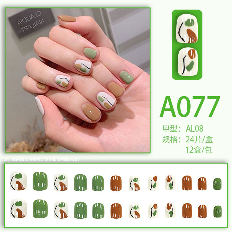 LuxeArt™ Press-On Nail Kit – Colorful Almond & Ballerina Shape False Nails for Women