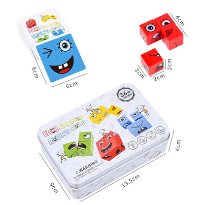 Cube Face Changing Building Blocks