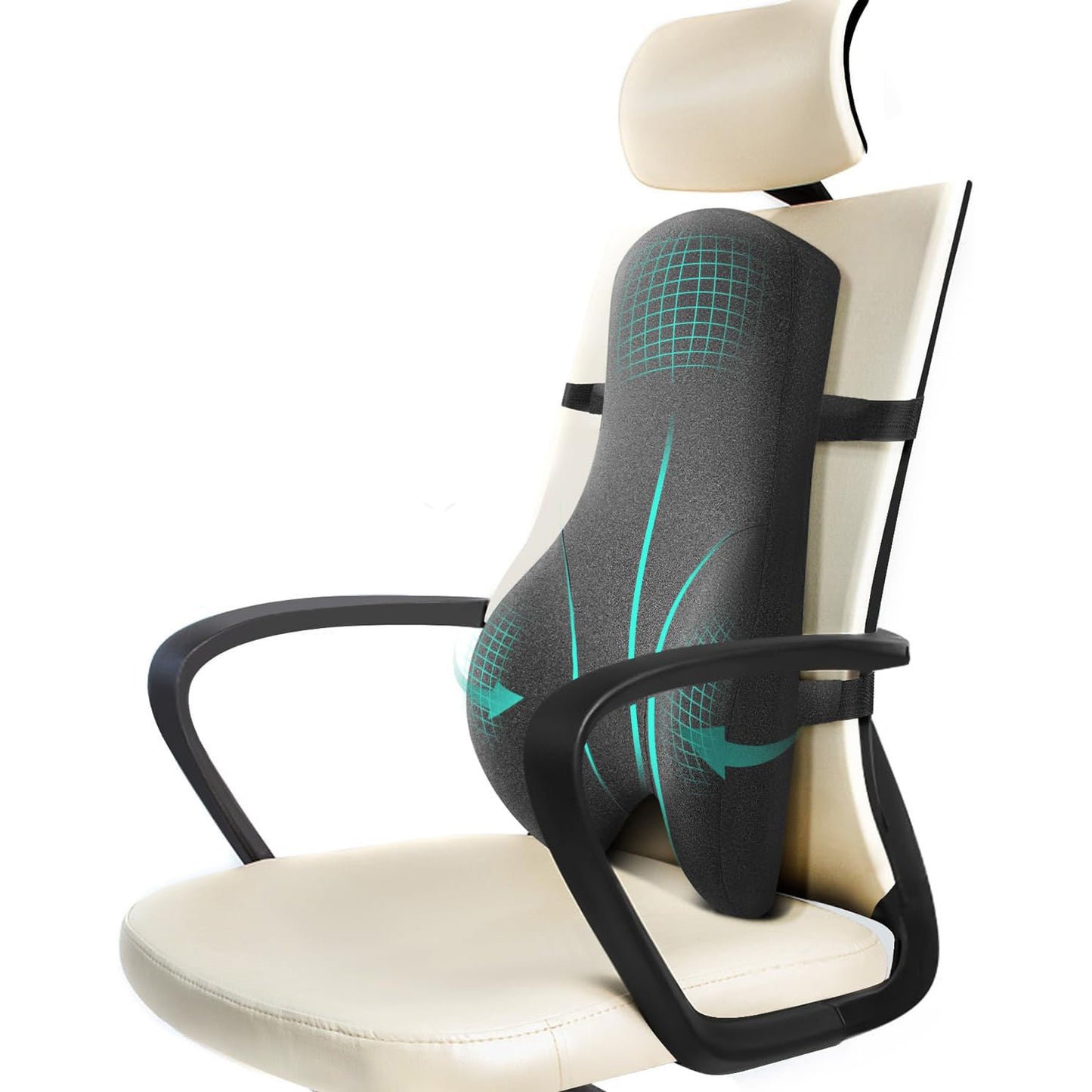 Ergonomic Lumbar Support Pillow | Professional Spinal Care for Chair & Car