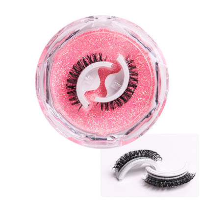 Self-Adhesive False Eyelashes – Glue-Free Reusable Full Strip Lashes (1 Pair)
