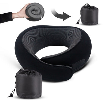 Memory Foam Snail Travel Pillow | Ergonomic Neck & Chin Support