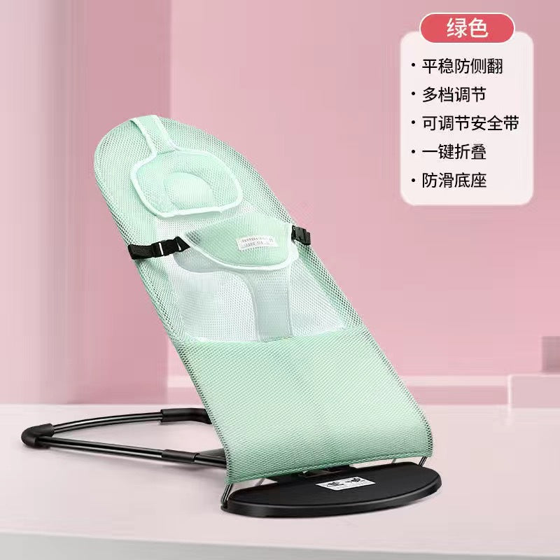 LullabyRest™ Ergonomic Baby Rocking Chair – Soothing Newborn Recliner & Swing up to 18kg