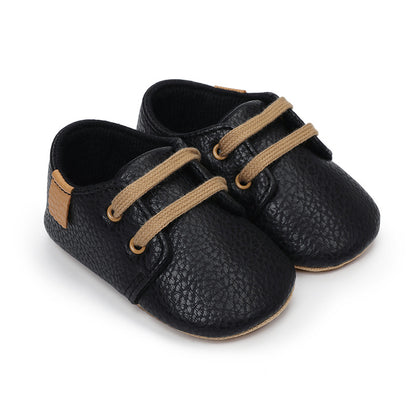 Meckior Baby Shoes - Anti-Slip Rubber Sole & Soft Leather (Safe First Walkers)