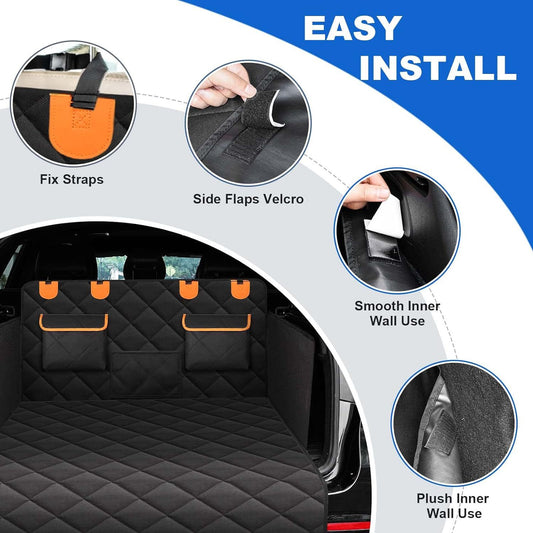🐕 Padded Dog Car Seat Cover – Waterproof & Non-Slip 🐾