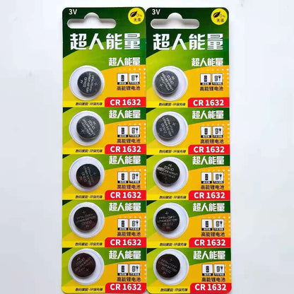 Superhuman Energy Premium Button Cell Batteries – 3V Long-Life Lithium | CR2032 CR2450 CR1632 & More