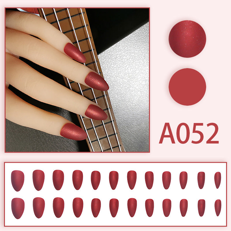 LuxeArt™ Press-On Nail Kit – Colorful Almond & Ballerina Shape False Nails for Women