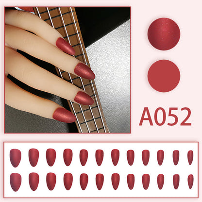 LuxeArt™ Press-On Nail Kit – Colorful Almond & Ballerina Shape False Nails for Women