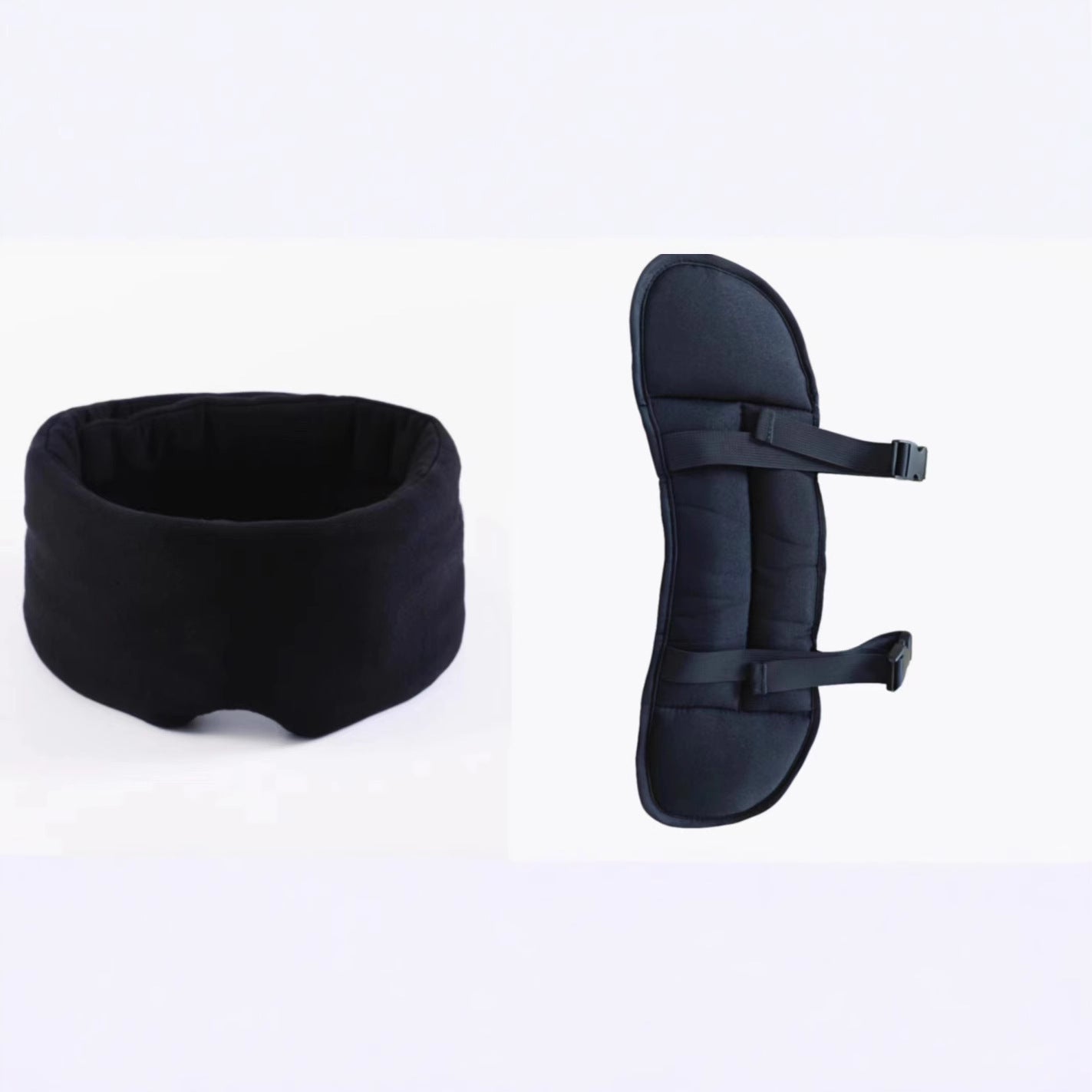 Deep Sleep Sanctuary | Premium Blackout Mask & Neck Pillow Set