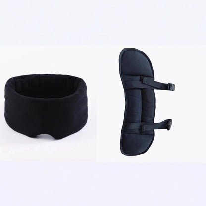 Deep Sleep Sanctuary | Premium Blackout Mask & Neck Pillow Set