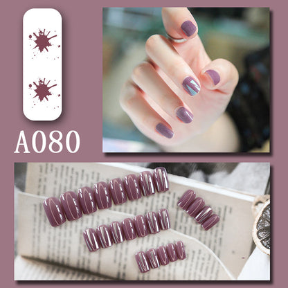 LuxeArt™ Press-On Nail Kit – Colorful Almond & Ballerina Shape False Nails for Women