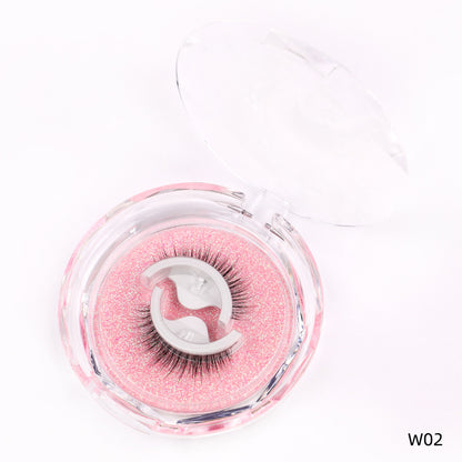 Self-Adhesive False Eyelashes – Glue-Free Reusable Full Strip Lashes (1 Pair)