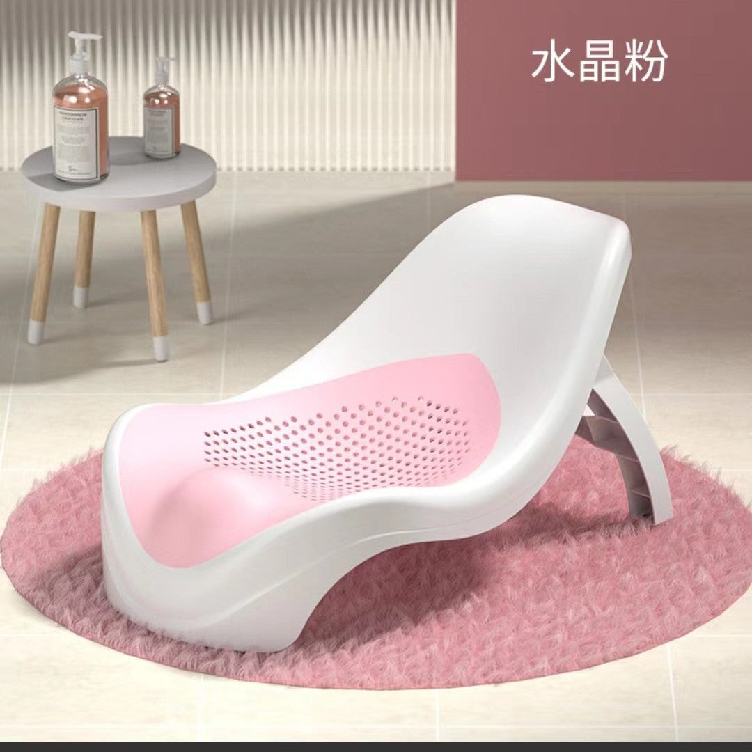 CloudSnuggle™ Foldable Baby Bath Support Seat | Ergonomic Non-Slip Infant Shower Chair for Home & Travel