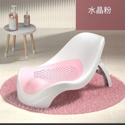 CloudSnuggle™ Foldable Baby Bath Support Seat | Ergonomic Non-Slip Infant Shower Chair for Home & Travel
