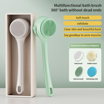 Long Handle Electric Back Scrubber | 4-in-1 Rotating Bath Brush