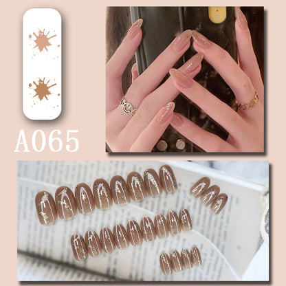 LuxeArt™ Press-On Nail Kit – Colorful Almond & Ballerina Shape False Nails for Women
