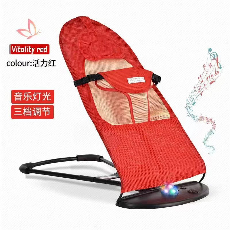 LullabyRest™ Ergonomic Baby Rocking Chair – Soothing Newborn Recliner & Swing up to 18kg