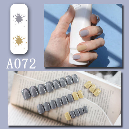 LuxeArt™ Press-On Nail Kit – Colorful Almond & Ballerina Shape False Nails for Women