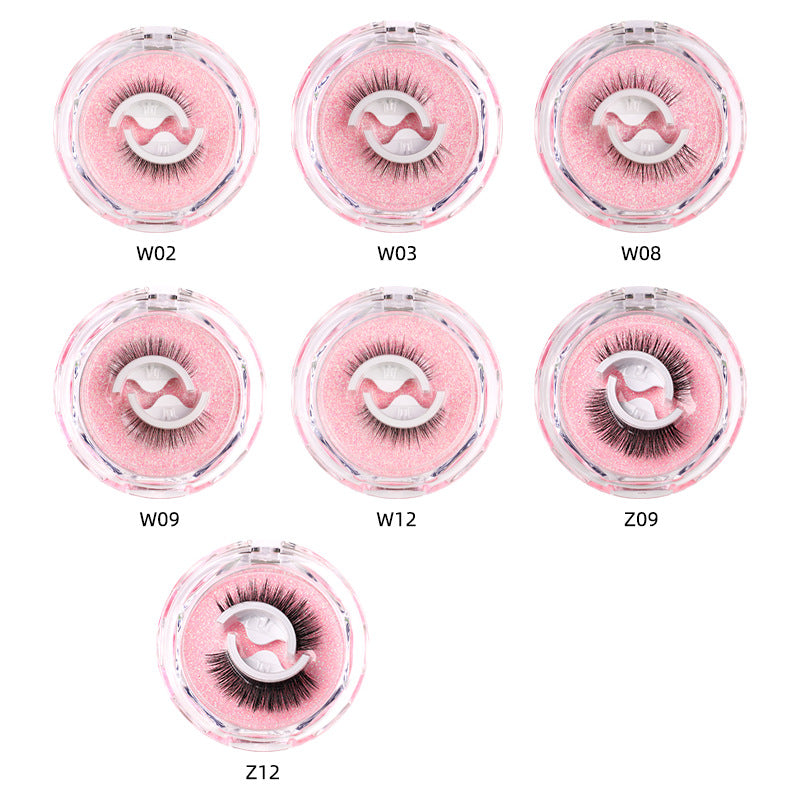Self-Adhesive False Eyelashes – Glue-Free Reusable Full Strip Lashes (1 Pair)