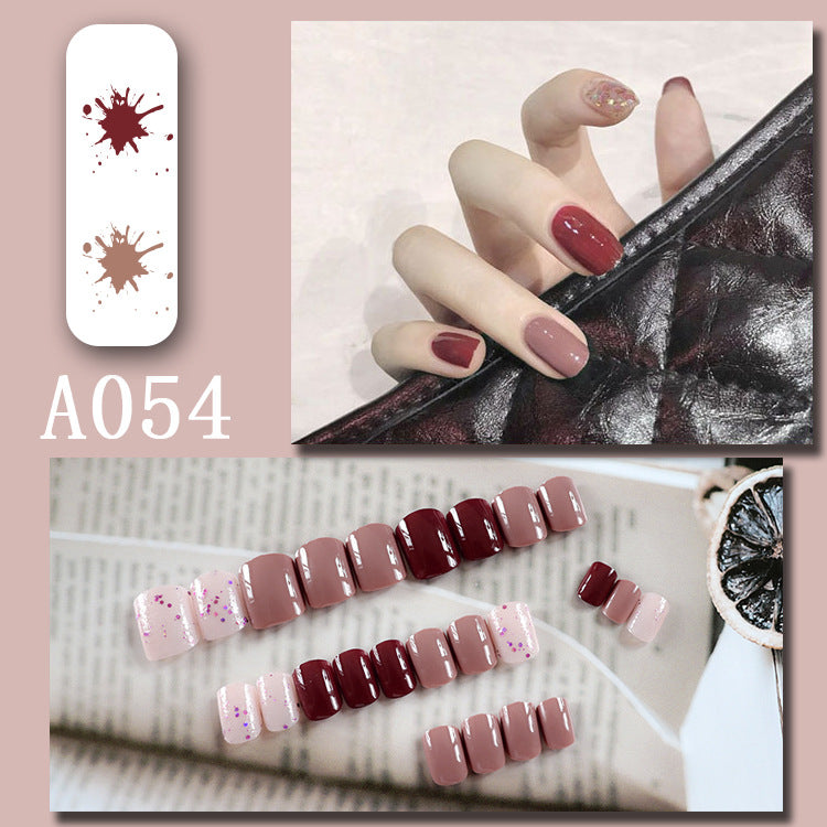 LuxeArt™ Press-On Nail Kit – Colorful Almond & Ballerina Shape False Nails for Women