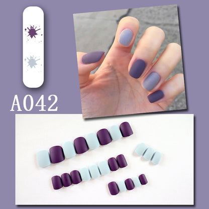 LuxeArt™ Press-On Nail Kit – Colorful Almond & Ballerina Shape False Nails for Women