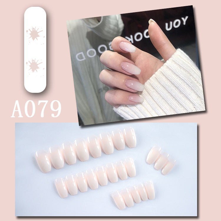 LuxeArt™ Press-On Nail Kit – Colorful Almond & Ballerina Shape False Nails for Women