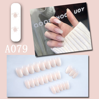LuxeArt™ Press-On Nail Kit – Colorful Almond & Ballerina Shape False Nails for Women