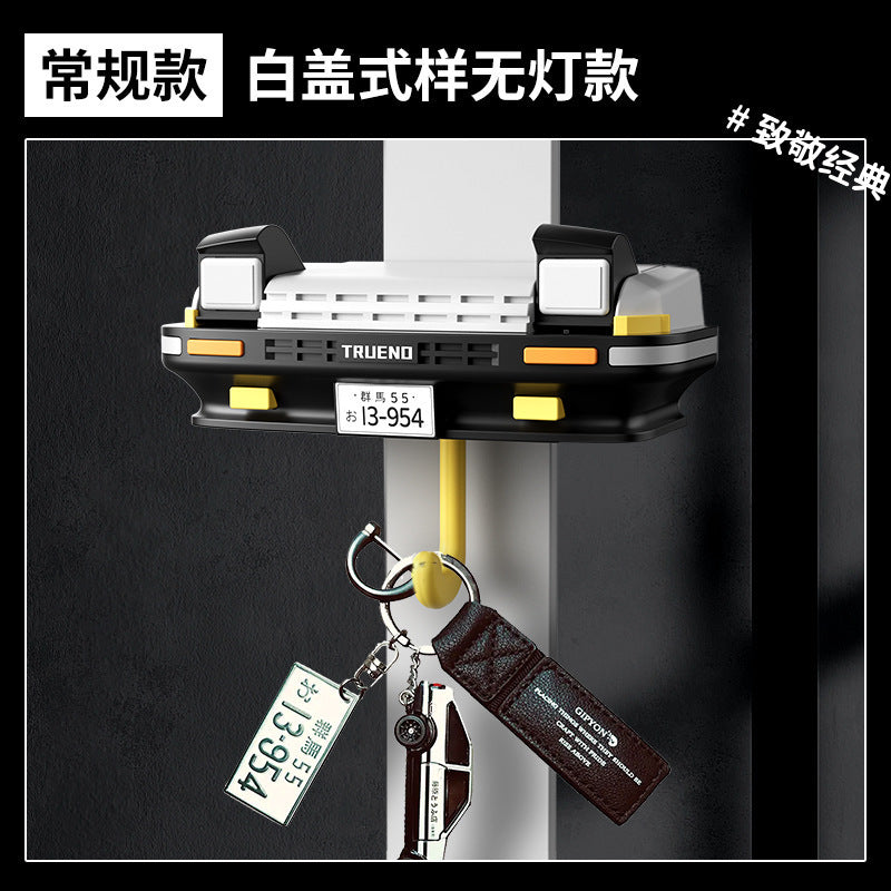 Car Headlight Key Holder – Novelty Wall-Mounted Key Organizer for Car Lovers
