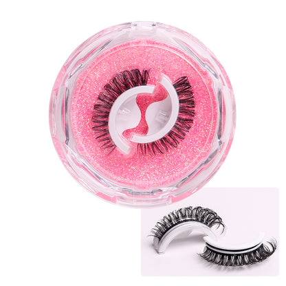 Self-Adhesive False Eyelashes – Glue-Free Reusable Full Strip Lashes (1 Pair)