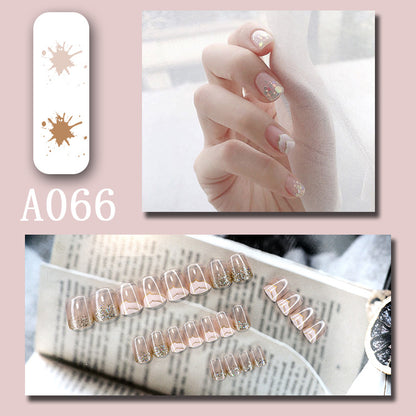 LuxeArt™ Press-On Nail Kit – Colorful Almond & Ballerina Shape False Nails for Women