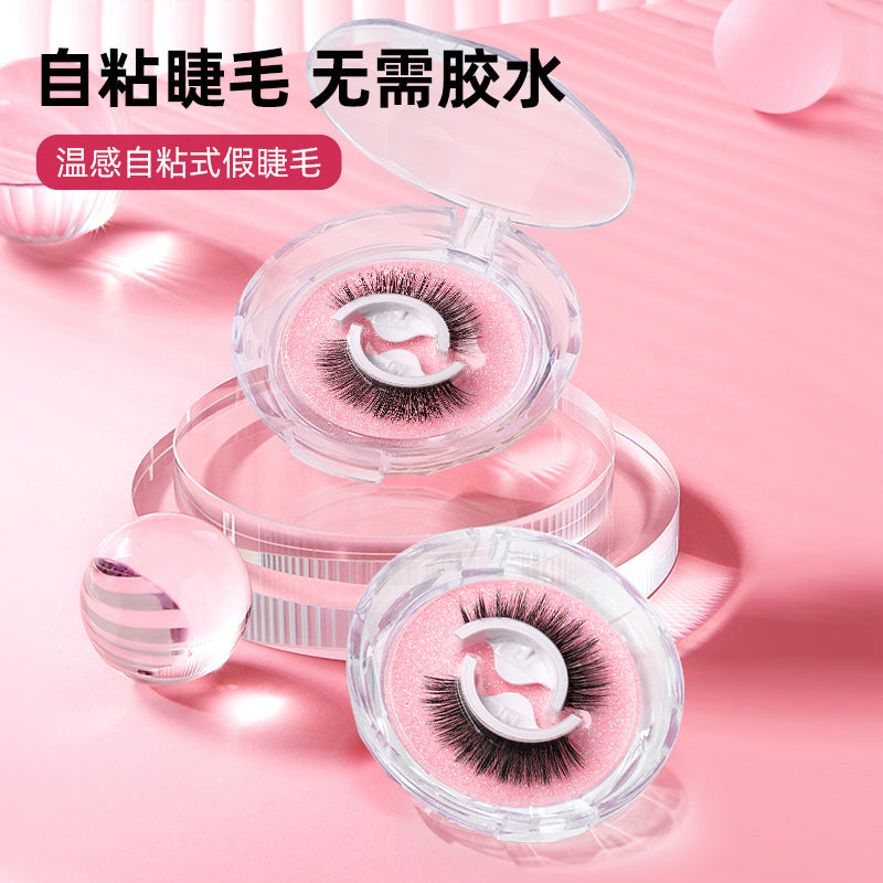 Self-Adhesive False Eyelashes – Glue-Free Reusable Full Strip Lashes (1 Pair)
