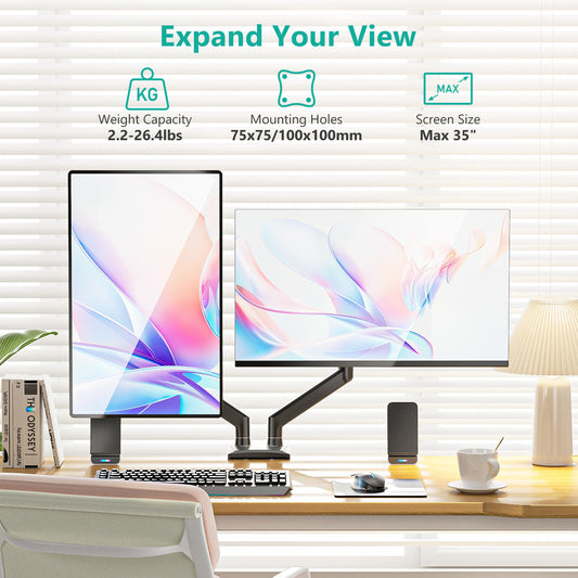 Full Motion Monitor Arm | Ergonomic Monitor Mount for 13-32" Screens
