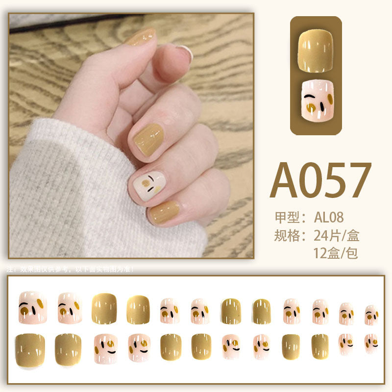 LuxeArt™ Press-On Nail Kit – Colorful Almond & Ballerina Shape False Nails for Women