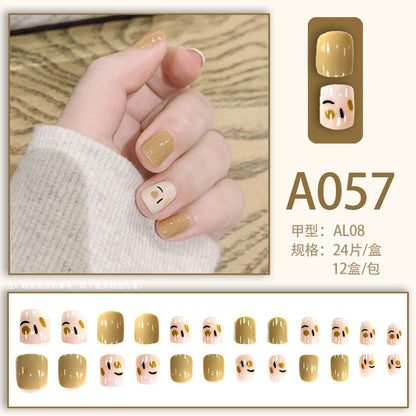 LuxeArt™ Press-On Nail Kit – Colorful Almond & Ballerina Shape False Nails for Women